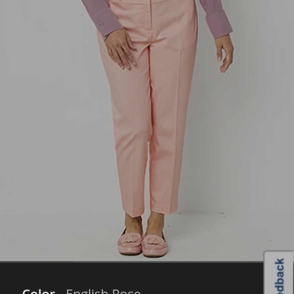 Liz claiborne emma classic pants light blush color